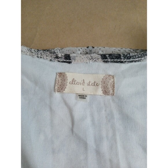 Altar'd State Mini Dress Women's L Snakeskin Tiered Pullover Party - Picture 4 of 8